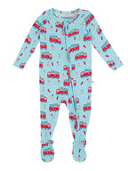 Paws To The Rescue One Piece Footie Pajamas - Bamboo Viscose