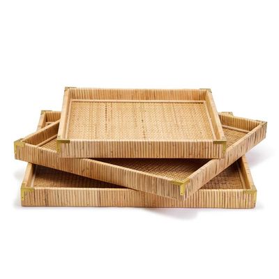 Rattan Square Tray