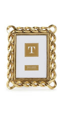 Gold Ribbon Photo Frame