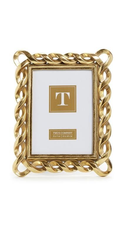 Gold Ribbon Photo Frame