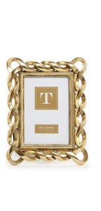 Gold Ribbon Photo Frame