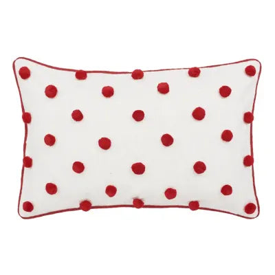Ruby Dot Lumbar Pillow