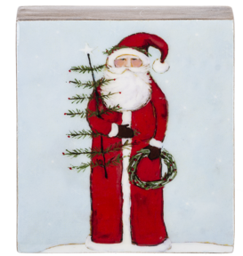 Santa And Snowman Block