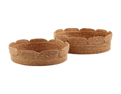 Scalloped Basket - Jute