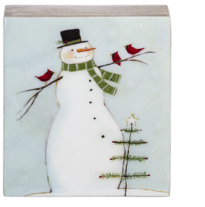 Santa And Snowman Block