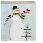 Santa And Snowman Block
