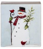 Santa And Snowman Block