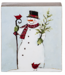 Santa And Snowman Block
