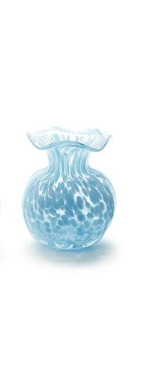 Spotted Ruffled Edge Vase