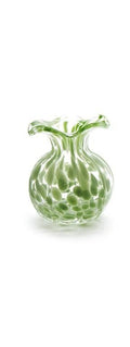 Spotted Ruffled Edge Vase