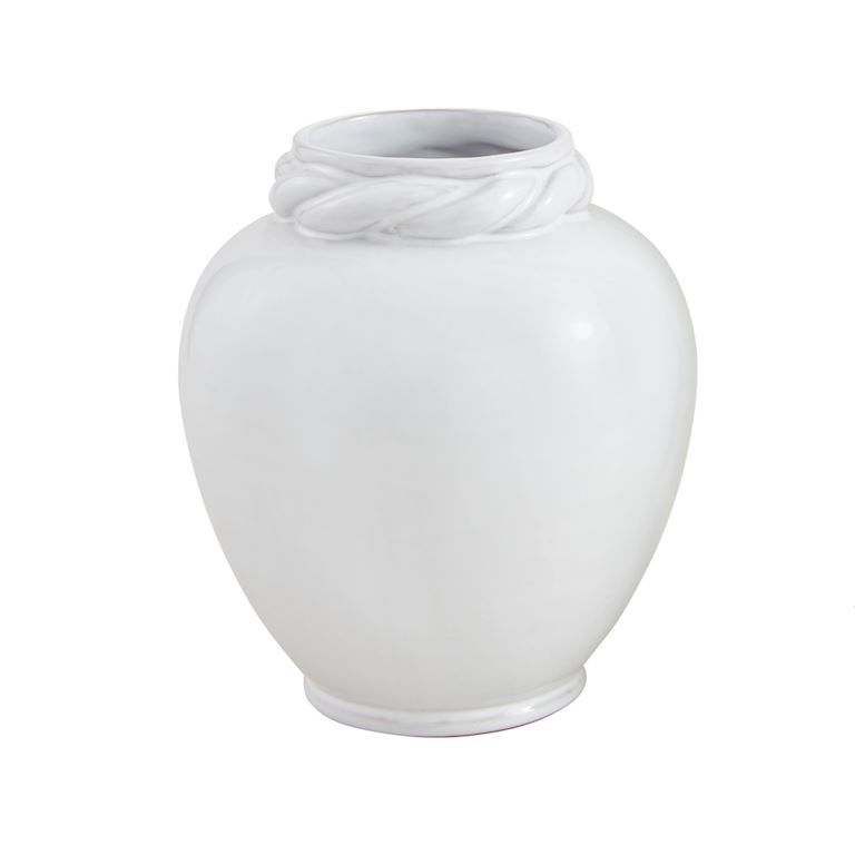Twisted Handle Ceramic Vase