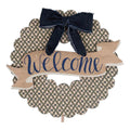 Welcome Bow Wreath Topper