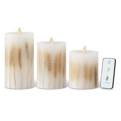 Luminara Wheat Candle