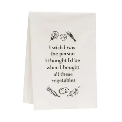 When I Bought These Vegetables Dishtowel