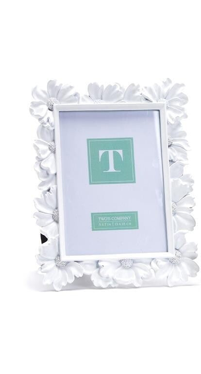 White Daisy Picture Frames