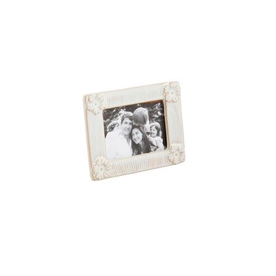 White Flower Stoneware Frame