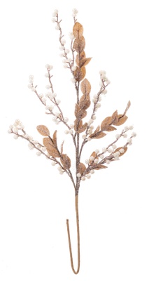 White Frosted Berry Spray