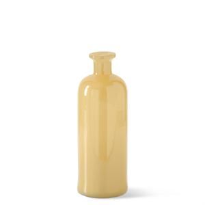 Yellow Glass Bottle Vase