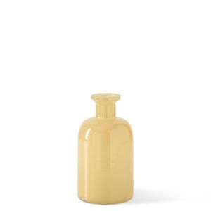 Yellow Glass Bottle Vase